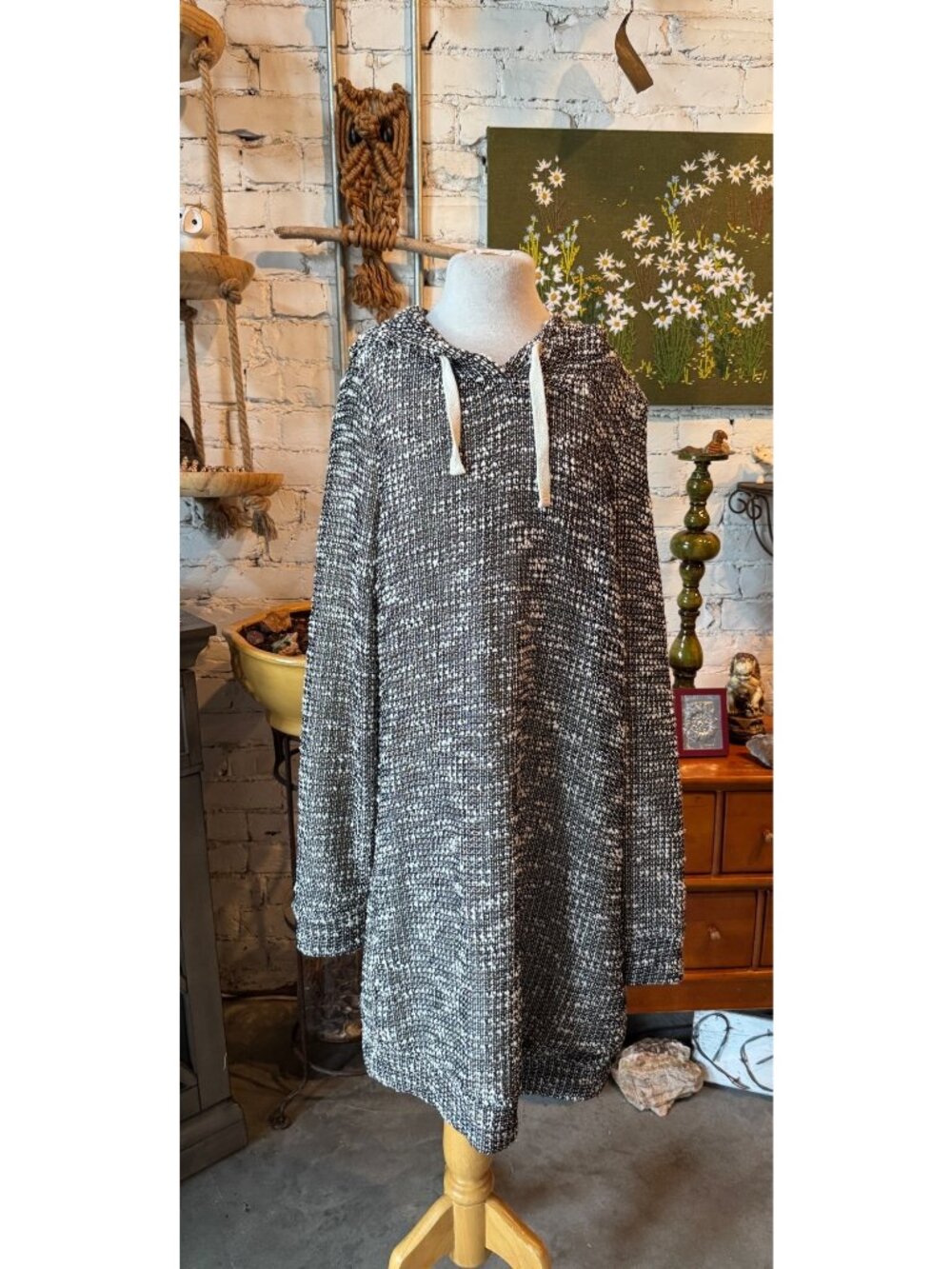 Fabletics Yukon sweater dress with hood and lining